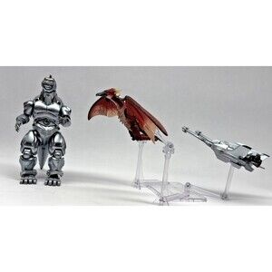 Bandai S.H. MonsterArts Mechagodzilla 1993 Garuda Fire Rodan Set Makuhari Battle